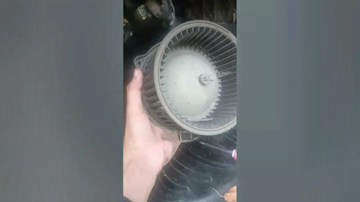 Шум из печки тайота калдина причина в мусоре, чистим вентилятор печки, Toyota caldina