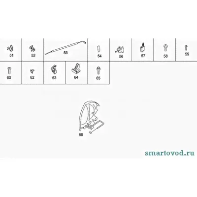 Актуатор (электромотор) замка боковой двери Smart ForTwo 98-07-0